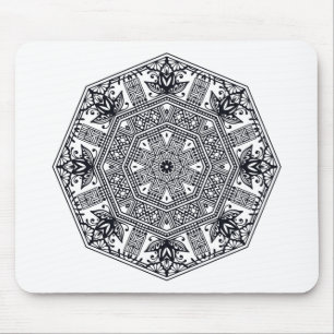 Mandala-runde Verzierung Mousepad