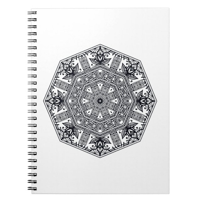 Mandala-runde Verzierung Notizblock (Vorderseite)