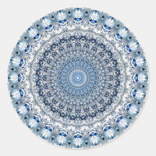 Mandala Runder Aufkleber (Vorderseite)