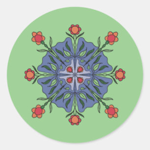 Mandala Runder Aufkleber