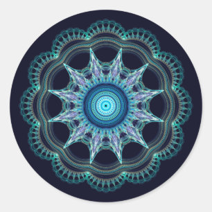 Mandala Runder Aufkleber