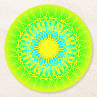 Mandala Runder Pappuntersetzer