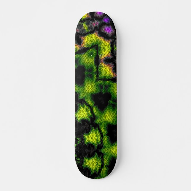 Mandala rundes Muster kaleidoscope Skateboard (Vorne)