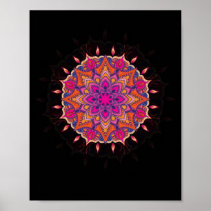 Mandala Sacred Geometry Prana Kunst, Dichtung und Poster