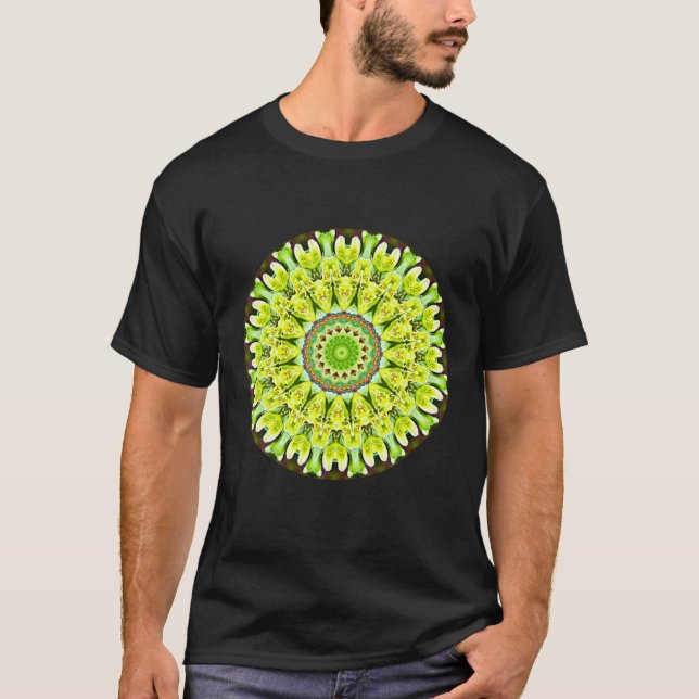 Mandala Sacred Geometry Prana Yoga Mantra Om T-Shirt (Vorderseite)
