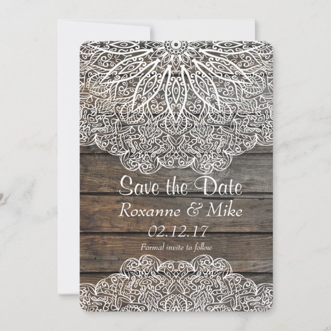 Mandala Save the Date Einladung (Vorderseite)