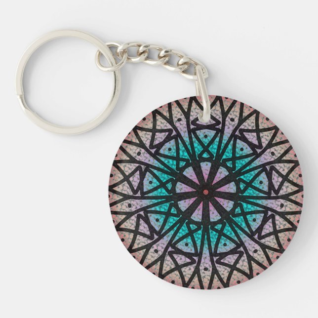 Mandala Schlüsselanhänger (Vorderseite)