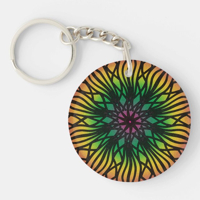Mandala Schlüsselanhänger (Vorderseite)