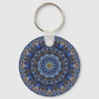 Mandala-Schlüsselanhänger "Lapis Lazuli Laminate" Schlüsselanhänger