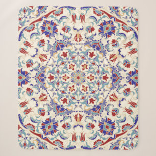 Mandala-Schönheit: Farbige kulturelle Mosaik Sherpadecke