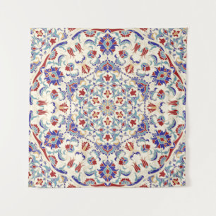 Mandala-Schönheit: Farbige kulturelle Mosaik Wandteppich