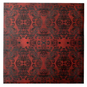 Mandala-Schwarz-romantische-elegante-Keramikfliese Fliese
