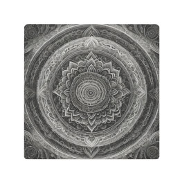 Mandala schwarz-weiß