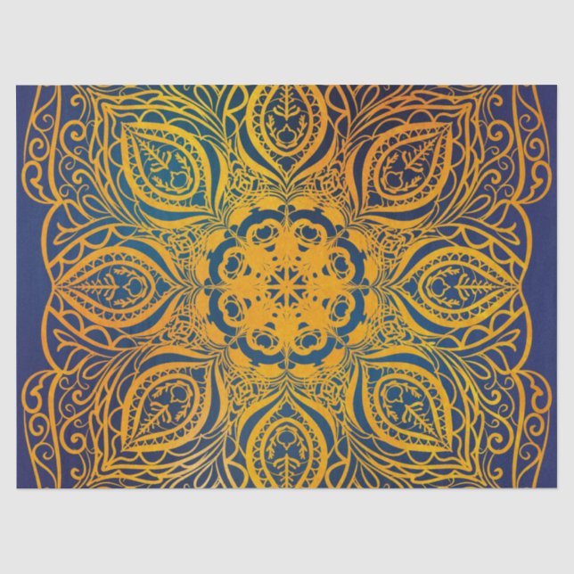 Mandala Seidenpapier (Vorderseite)