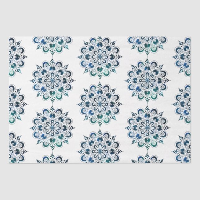 Mandala Serie Design 14 Seidenpapier (Vorderseite)