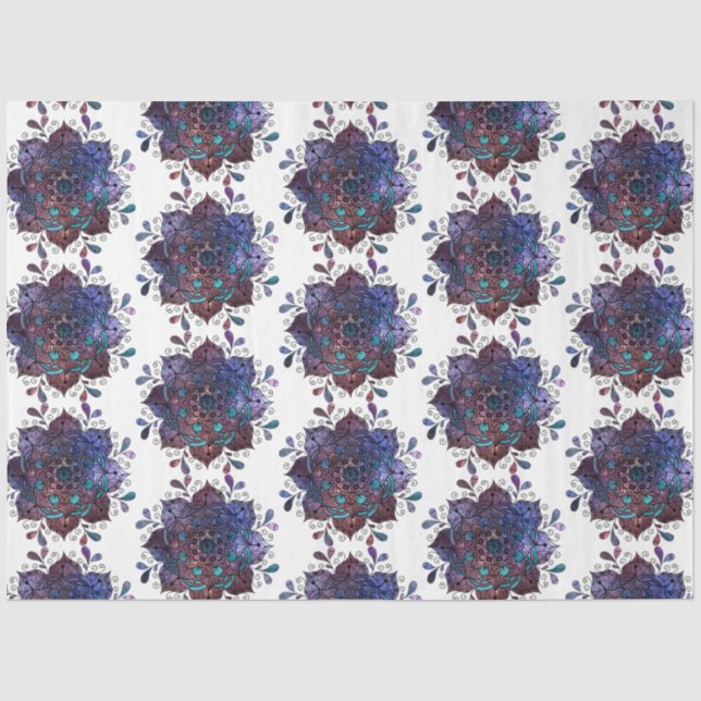 Mandala Serie Design 6 Seidenpapier (Vorderseite)