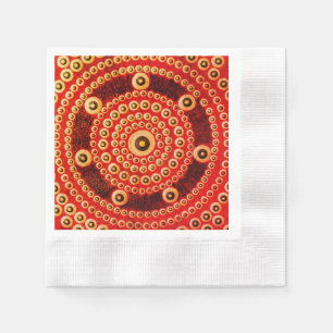 Mandala Serviette, Cocktail-Papierservietten Serviette