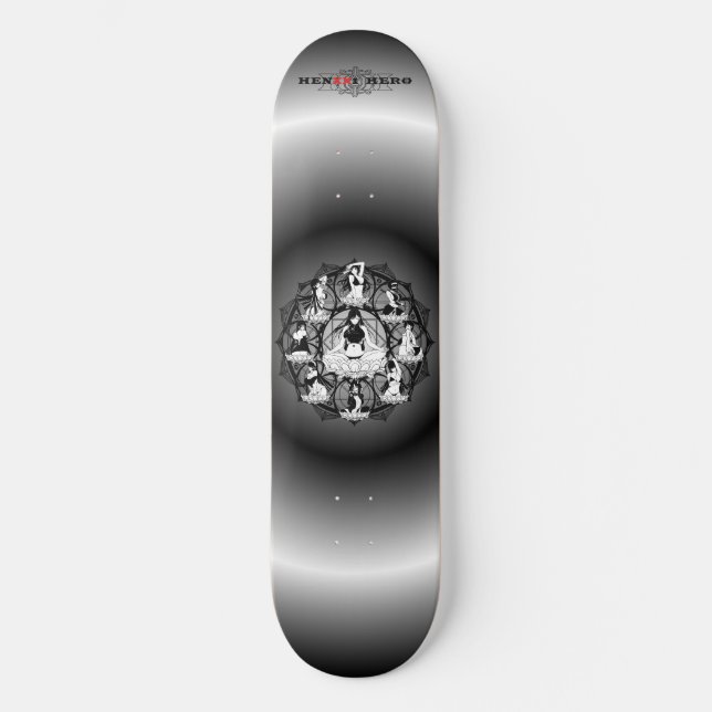 Mandala Skateboard (Vorderseite)