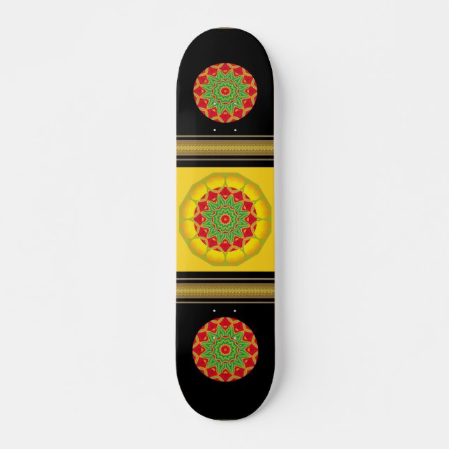 Mandala Skateboard (Vorne)