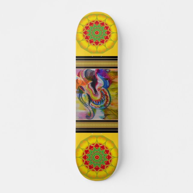 Mandala Skateboard (Vorne)