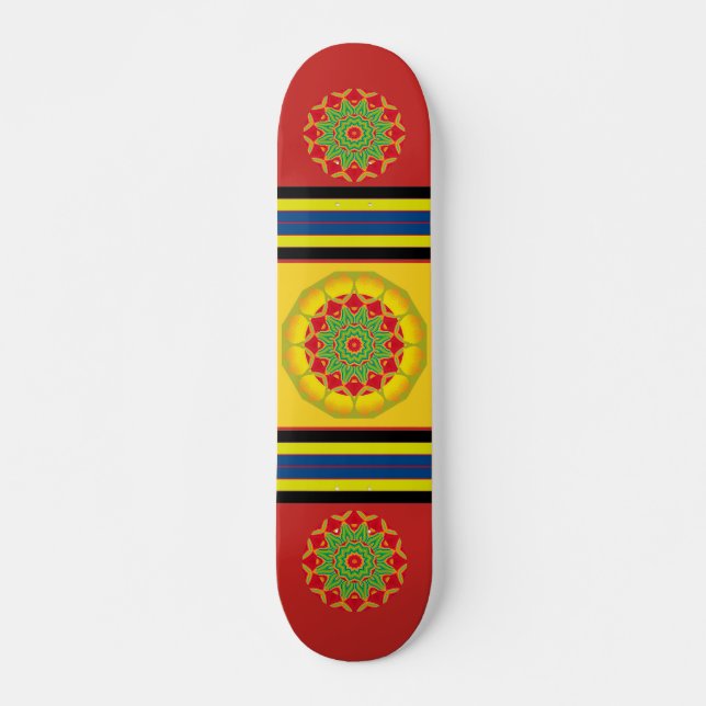 Mandala Skateboard (Vorne)