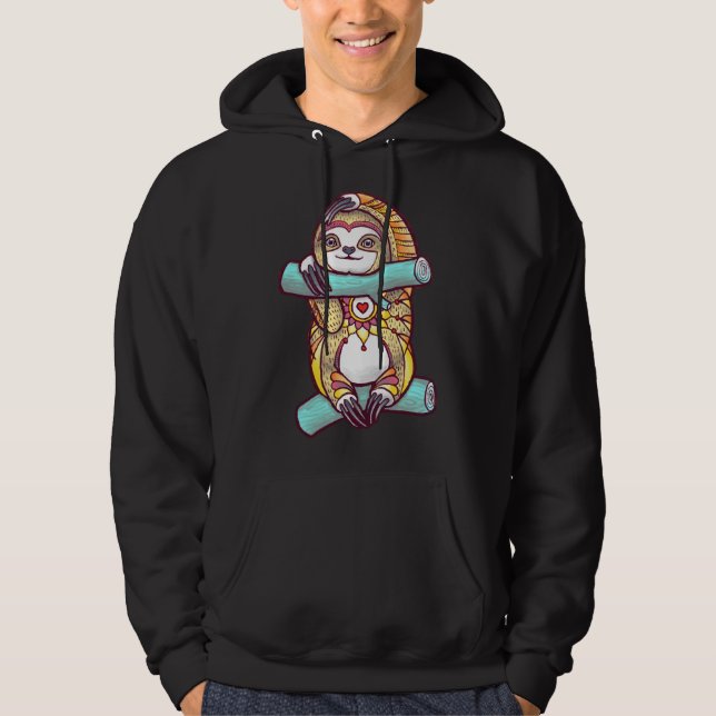 Mandala Sloth 86 Hoodie (Vorderseite)