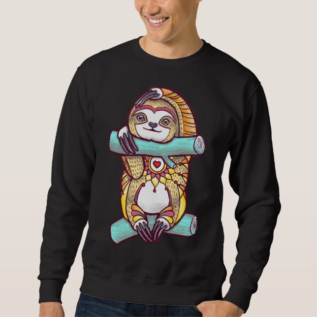 Mandala Sloth 86 Sweatshirt (Vorderseite)