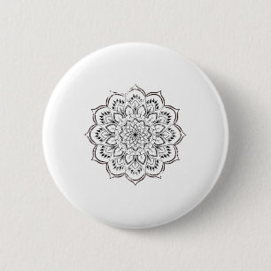 Mandala Spirituell Bedrängt Frieden Boho Yoga Spir Button