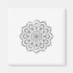 Mandala Spirituell Bedrängt Frieden Boho Yoga Spir Magnet