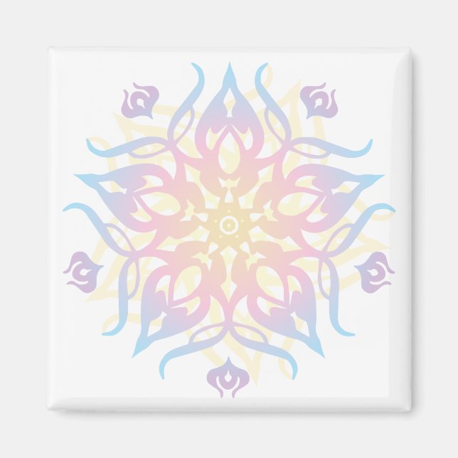 Mandala Sprite Burst Magnet (Vorne)