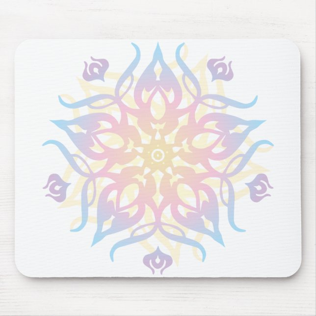 Mandala Sprite Burst Mousepad (Vorne)