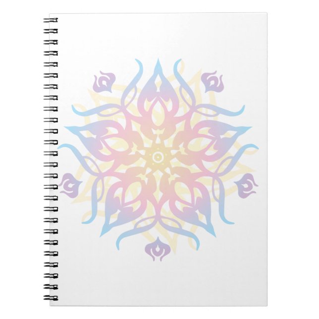 Mandala Sprite Burst Notizblock (Vorderseite)