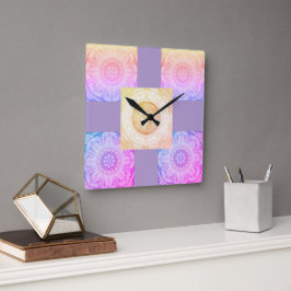 Mandala Square Uhr