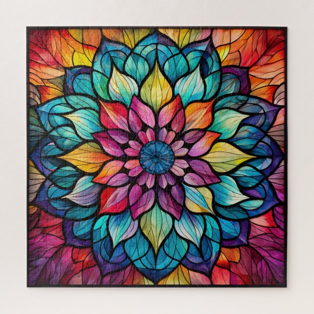 Mandala Stached Glass Puzzle (Vertikal)