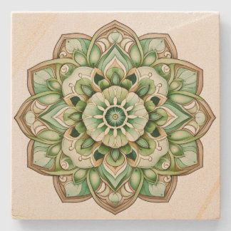 Mandala Steinuntersetzer