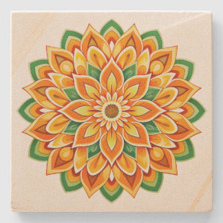 Mandala Steinuntersetzer