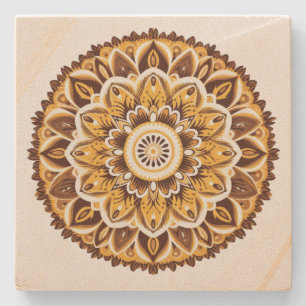 Mandala Steinuntersetzer