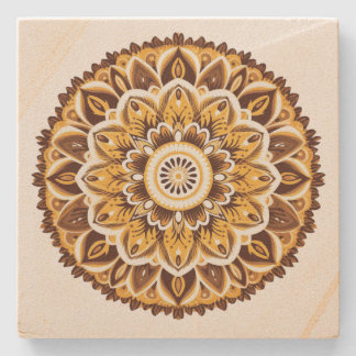 Mandala Steinuntersetzer