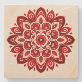 Mandala Steinuntersetzer