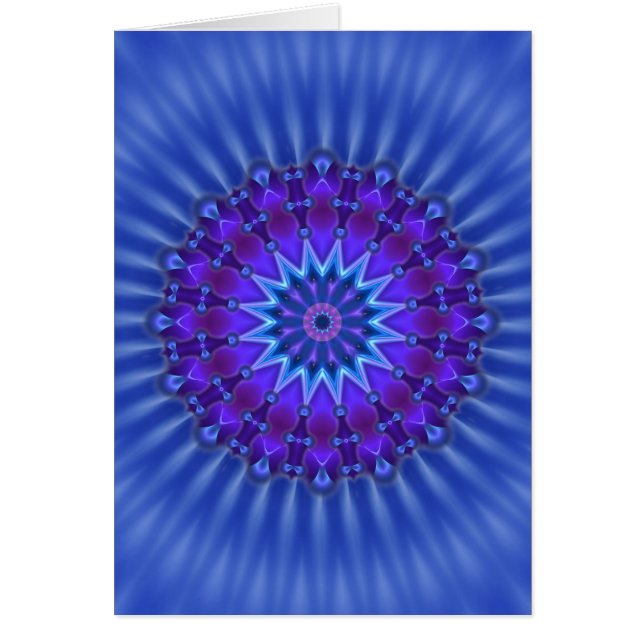Mandala-Stern in blau | Königliche Blume (Vorne)