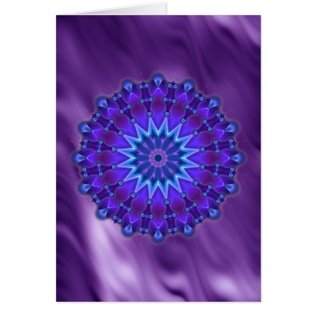 Mandala-Stern in blau | Lippenwellen (Vorne)