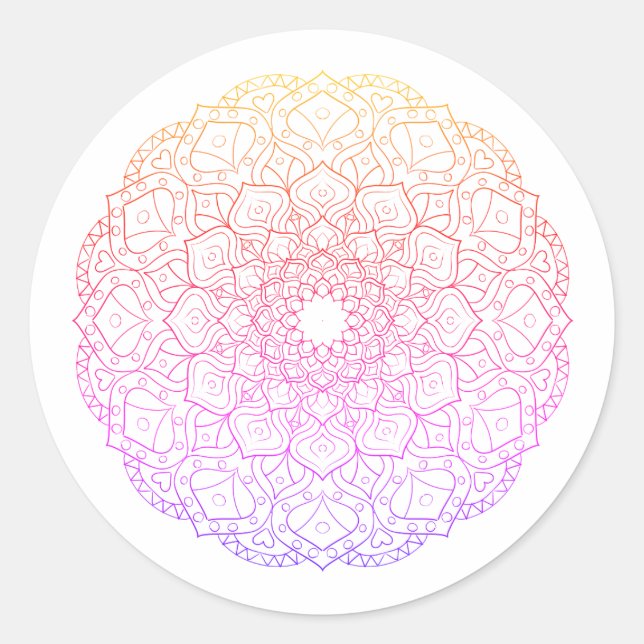Mandala Sticker (Vorderseite)