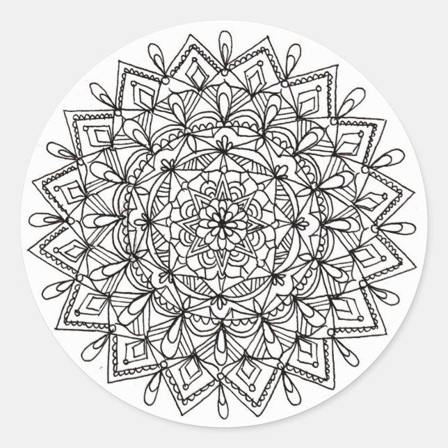 Mandala Sticker (Vorderseite)