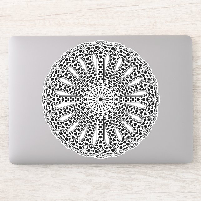 Mandala-Sticker Aufkleber (Computer)