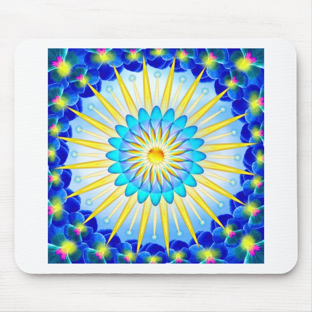 Mandala Sunshine Mousepad (Vorne)