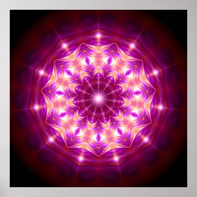 Mandala-Synchronizität Poster (Vorne)