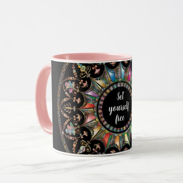 Mandala Tasse (Vorderseite Links)