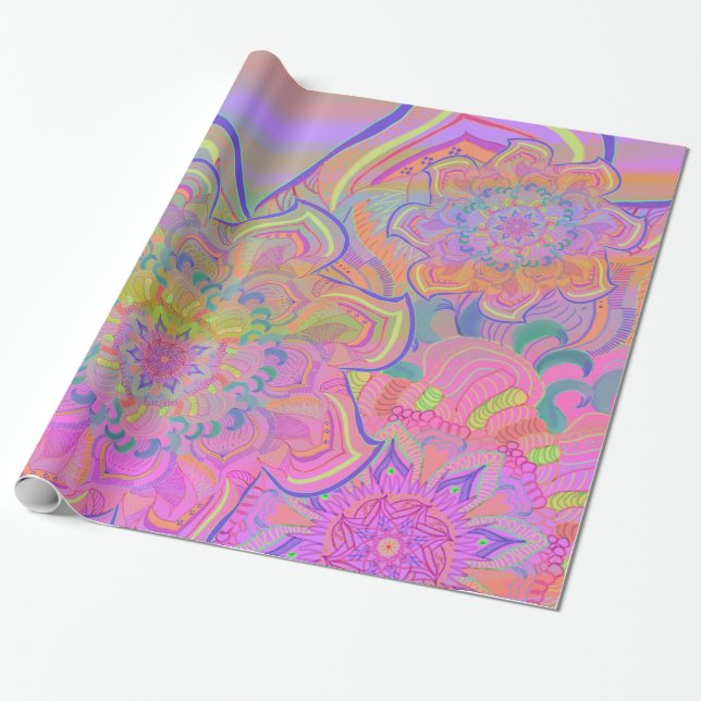 Mandala Three Layers Geschenkpapier (Ungerollt)
