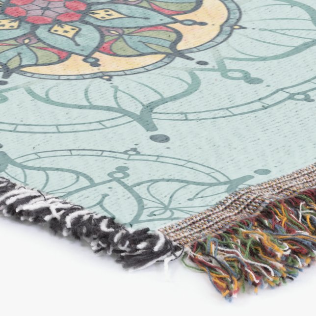 Mandala Throw Blanket Decke (Ecke)