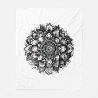 mandala throw blanket fleecedecke
